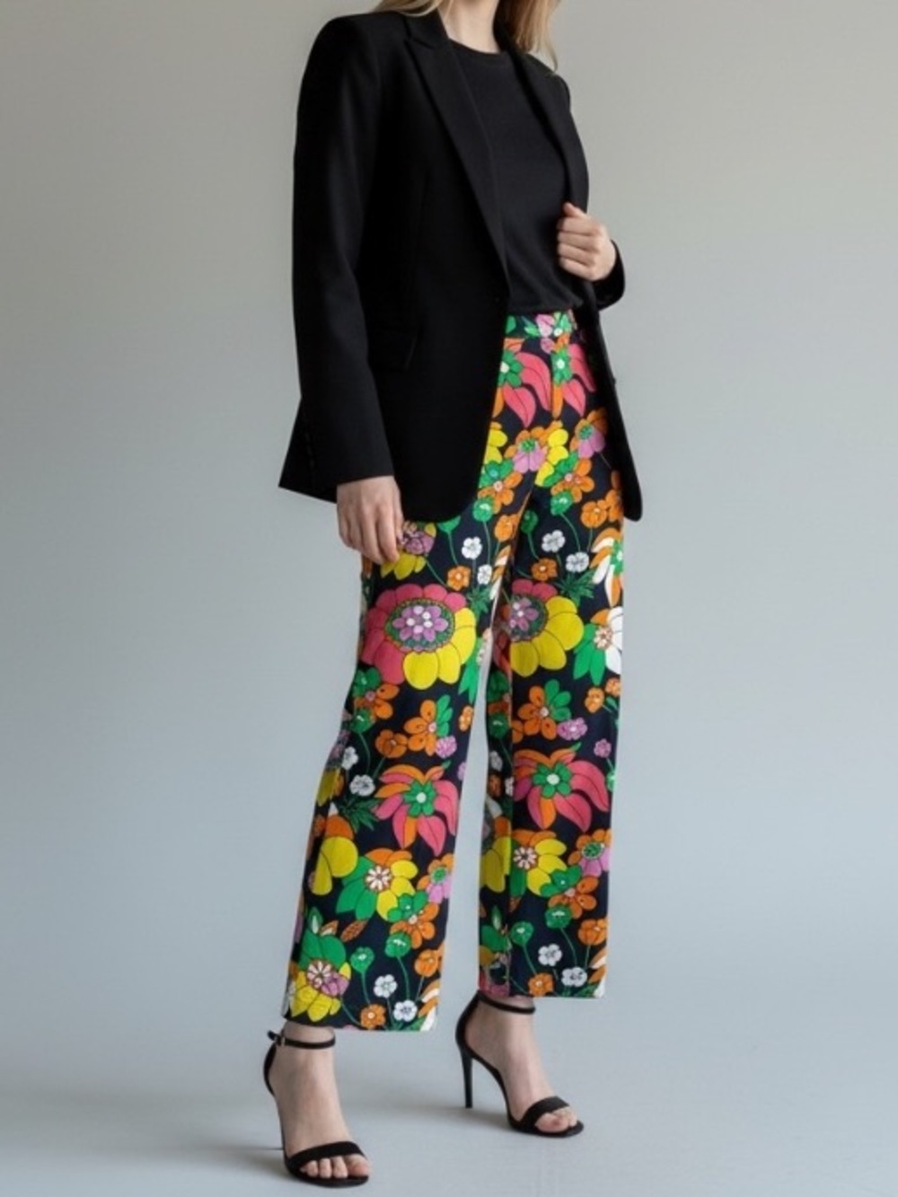 Dodo Bar Or Groovy Colorful Floral Cotton Pants 
Boho Hippie Disco resortwear - Picture 6 of 16